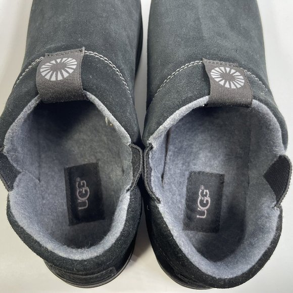 Ugg Men's 1017266 Hanz Black Ankle-High Suede Slipper Pull on  9M EUR 42 - Picture 8 of 10